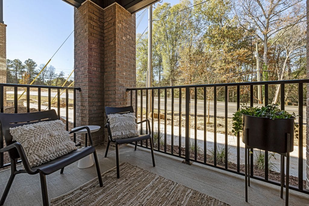 spacious patio